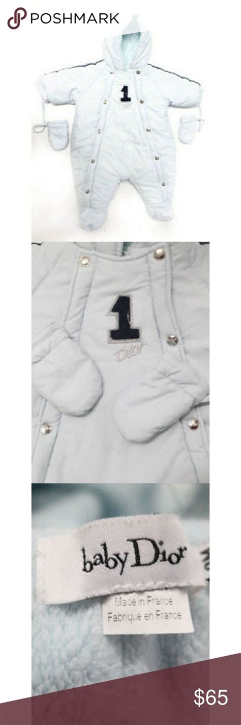 christian dior baby clothes|baby dior snowsuit.